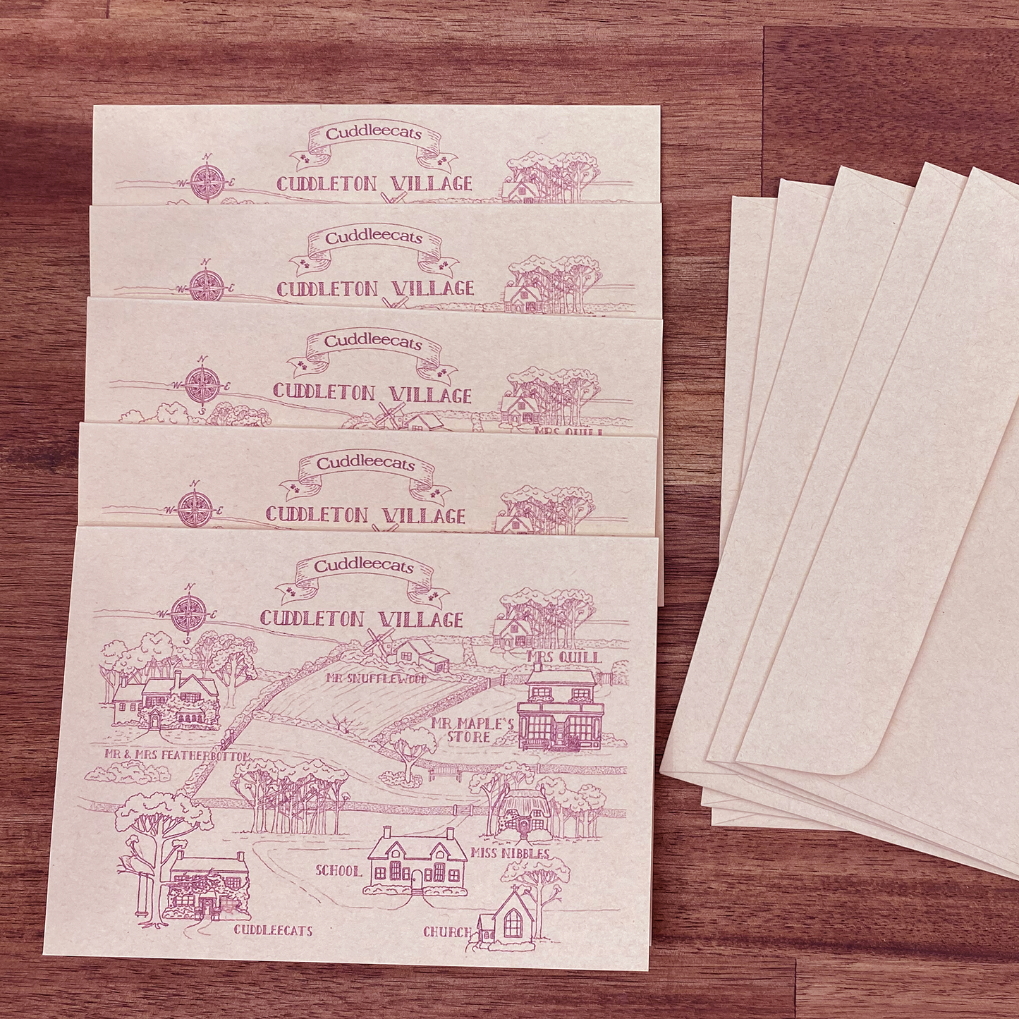 Cuddleton Village Card (pack of 5)
